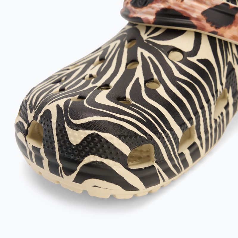 Crocs Classic Animal Remix csont/multi állatos flip-flopok 8