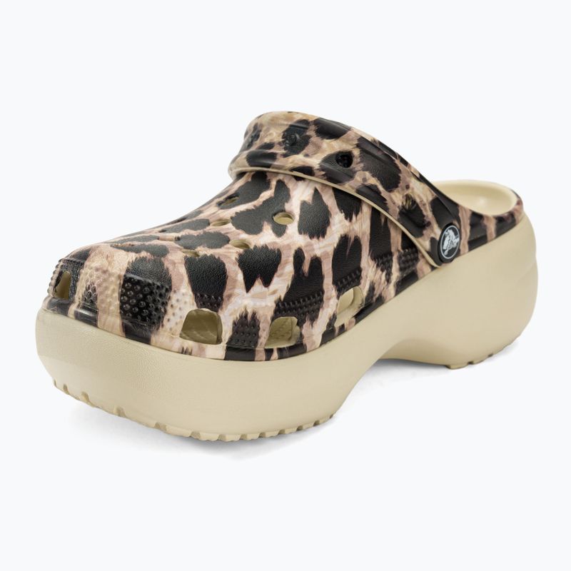 Női papucs Crocs Classic Platform Animal Remix bone/leopard 8