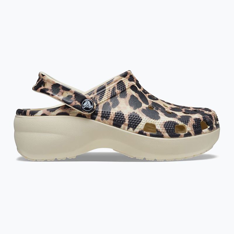 Női papucs Crocs Classic Platform Animal Remix bone/leopard 10