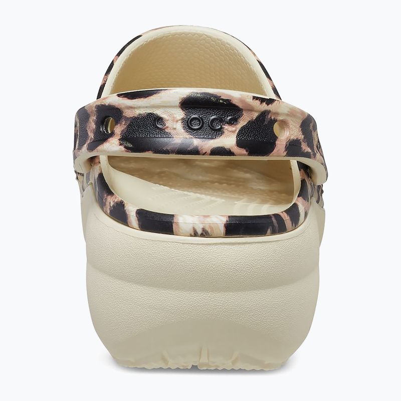 Női papucs Crocs Classic Platform Animal Remix bone/leopard 11