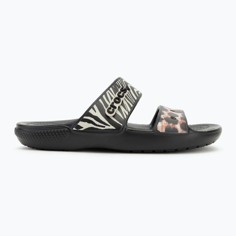 Crocs Classic Animal Remix Slide fekete/multi flip-flopok 2