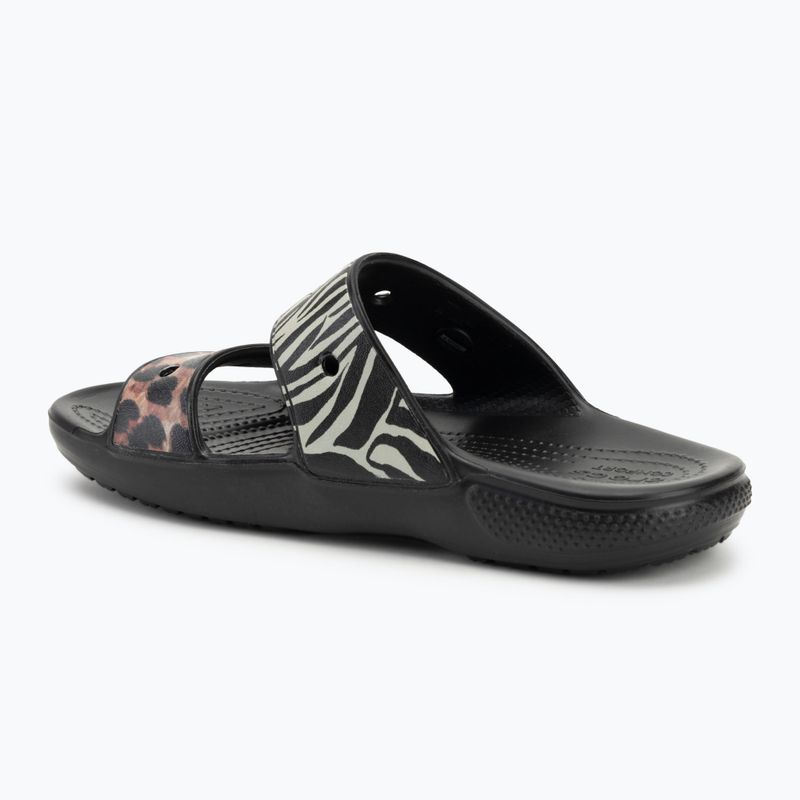 Crocs Classic Animal Remix Slide fekete/multi flip-flopok 3