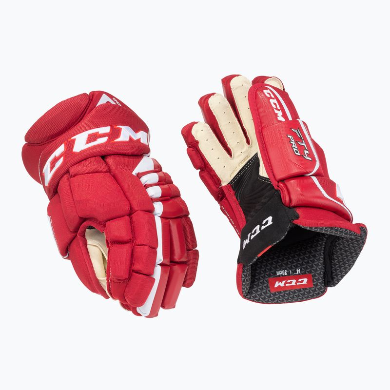 hokikesztyű CCM JetSpeed FT4 Pro SR red/white