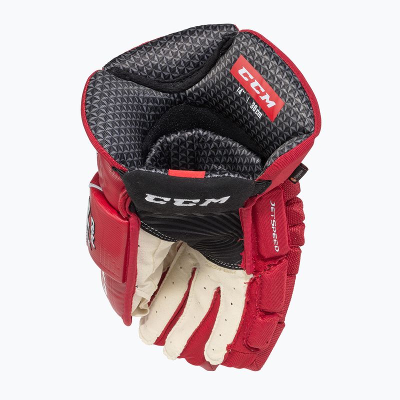 Gyermek hokikesztyű CCM JetSpeed FT4 JR red/white 4