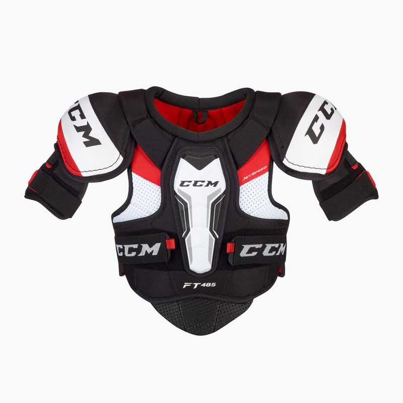 gyermek hoki vállvédők CCM JetSpeed FT485 JR black/red/white