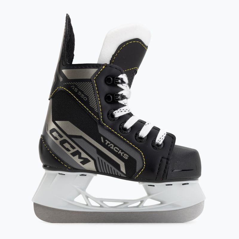 CCM Tacks AS-550 YTH fekete gyermek hokikorcsolya 2