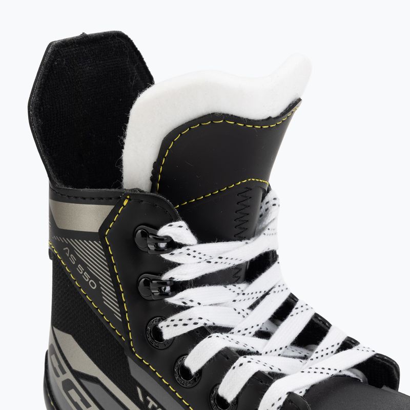 CCM Tacks AS-550 YTH fekete gyermek hokikorcsolya 5
