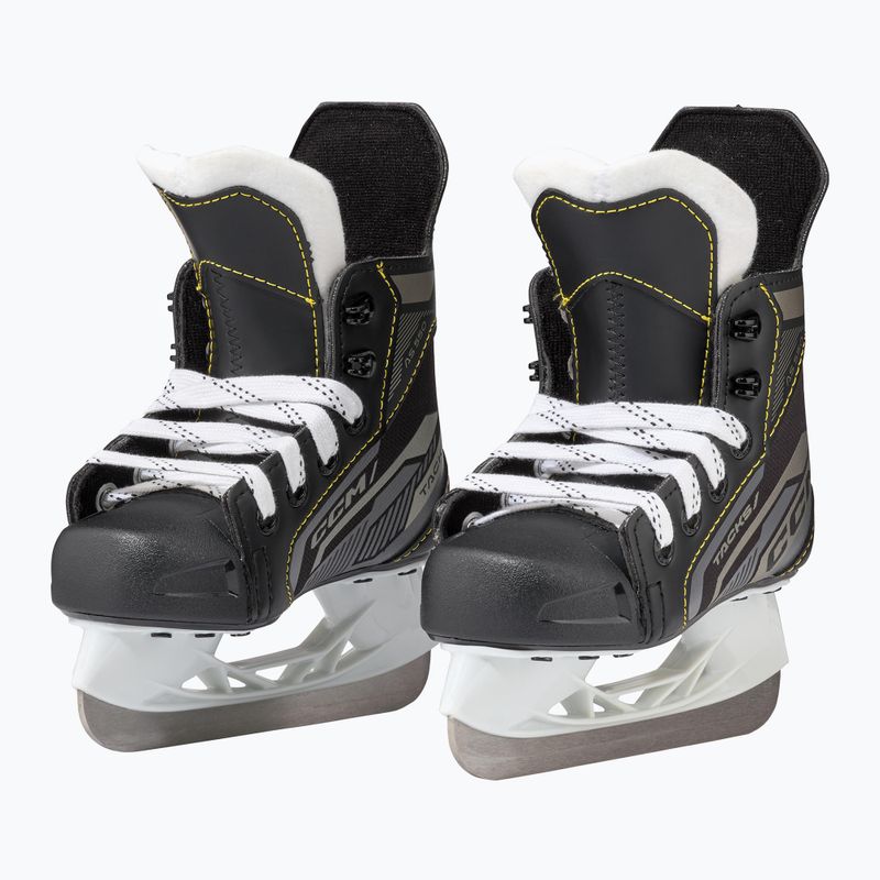 CCM Tacks AS-550 YTH fekete gyermek hokikorcsolya 4