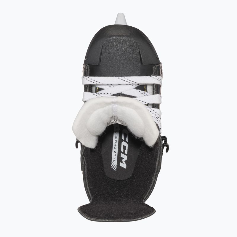 CCM Tacks AS-550 YTH fekete gyermek hokikorcsolya 7