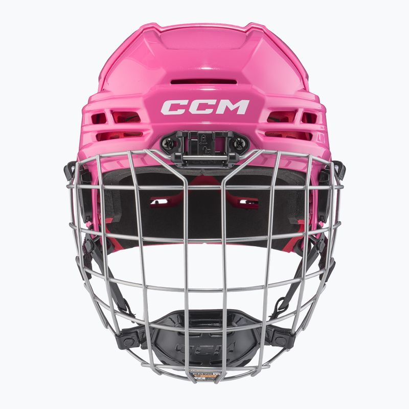Gyerek jégkorongsisak CCM Tacks 70 Combo JR pink 3