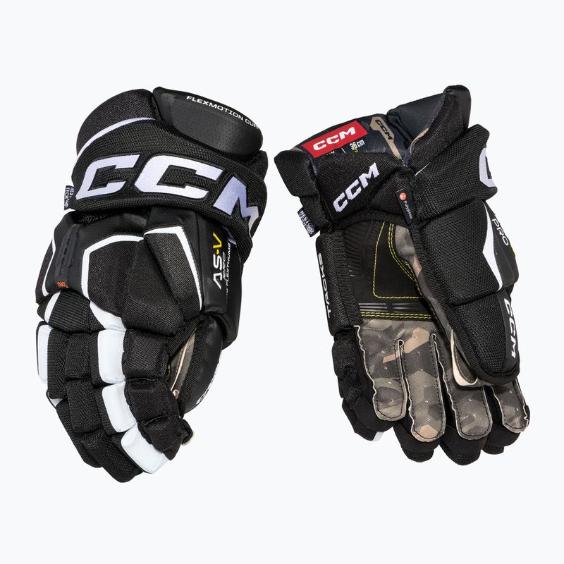 hokikesztyű CCM Tacks AS-V Pro SR black/white 3