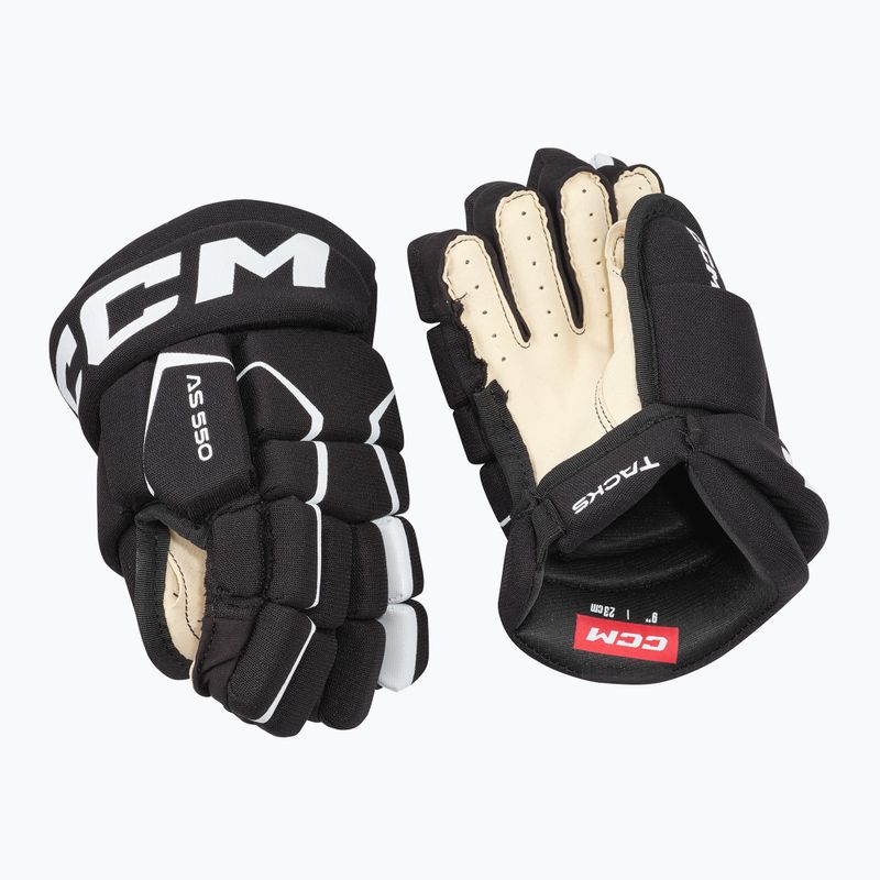 Gyermek hokikesztyű CCM Tacks AS-550 YTH black/white