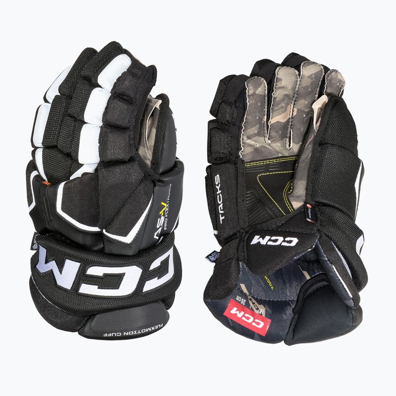 Gyermek hokikesztyű CCM Tacks AS-V Pro YTH black/white