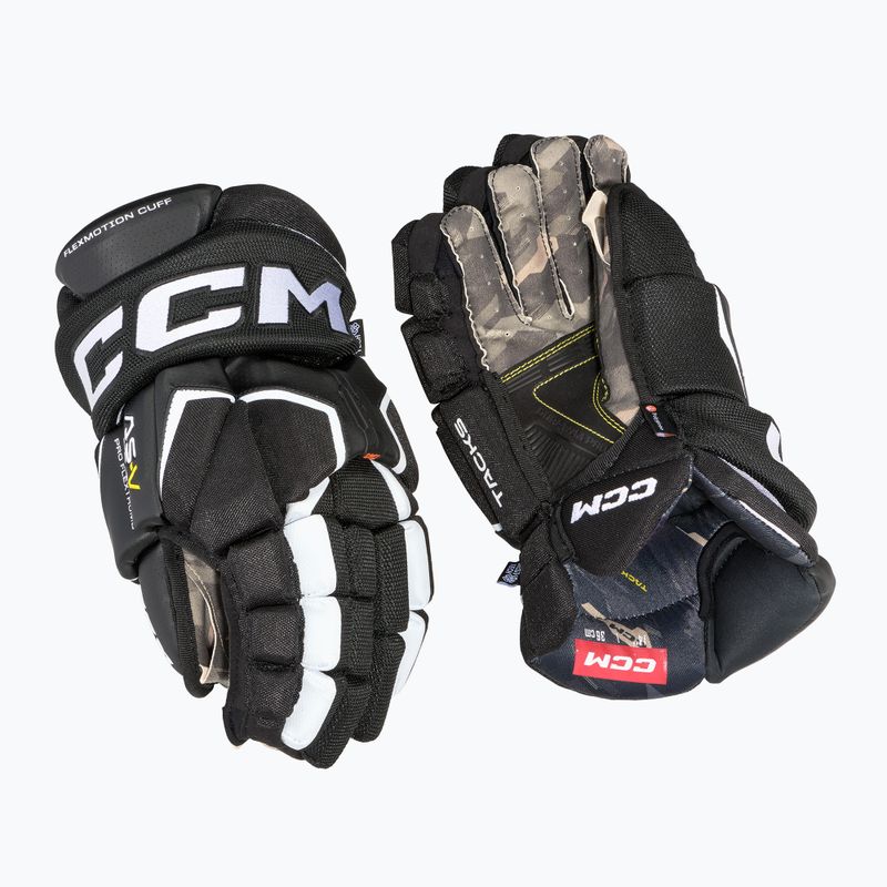 Gyermek hokikesztyű CCM Tacks AS-V Pro YTH black/white