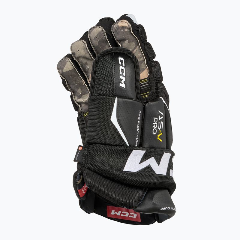 Gyermek hokikesztyű CCM Tacks AS-V Pro YTH black/white 3