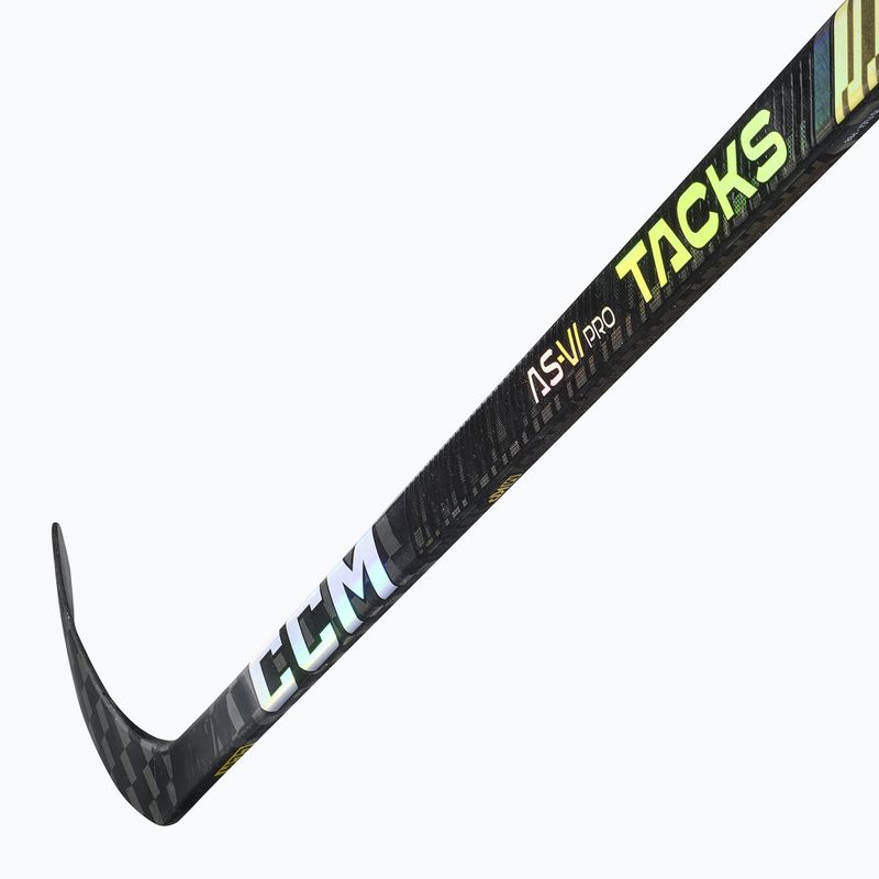 CCM Tacks As-VI Pro JR gyermek hokiütő fekete 3