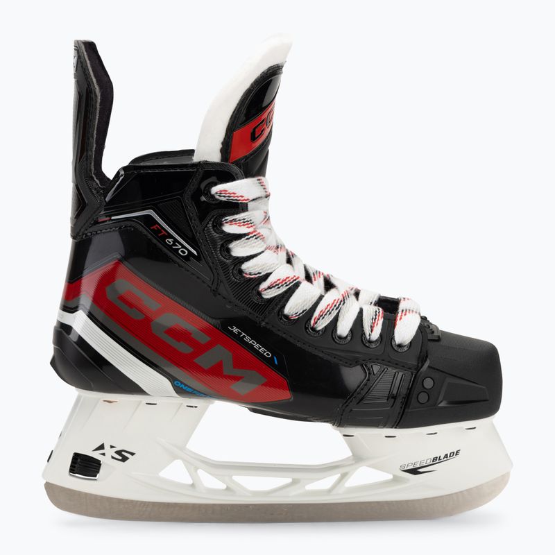 Férfi hokikorcsolya CCM JetSpeed FT670 SR black 2
