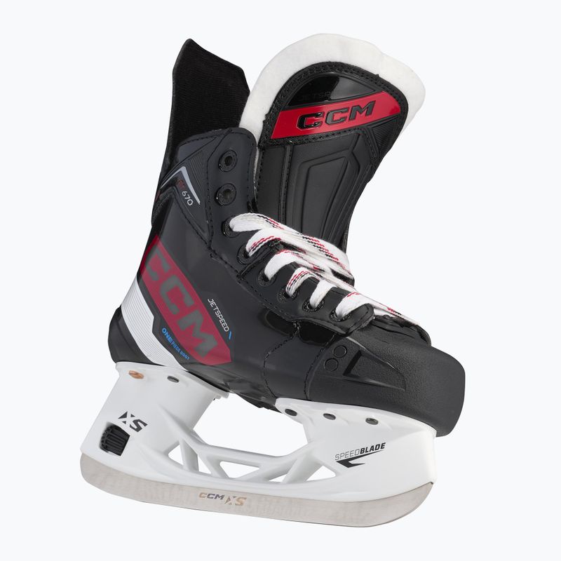 CCM JetSpeed gyermek hokikorcsolya FT670 JR fekete 2