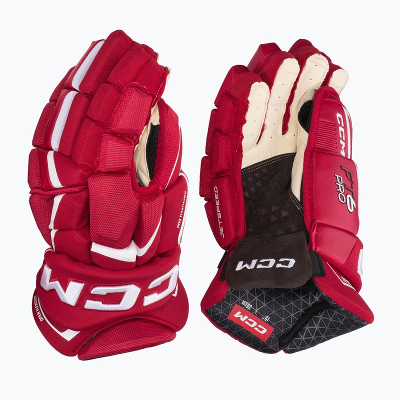 hokikesztyű CCM JetSpeed FT6 Pro SR red/white