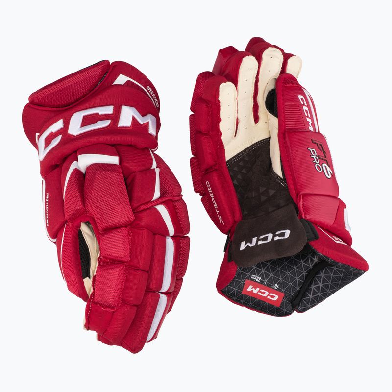 hokikesztyű CCM JetSpeed FT6 Pro SR red/white