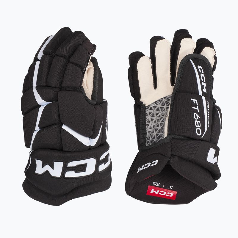 hokikesztyű CCM JetSpeed FT680 SR black/white