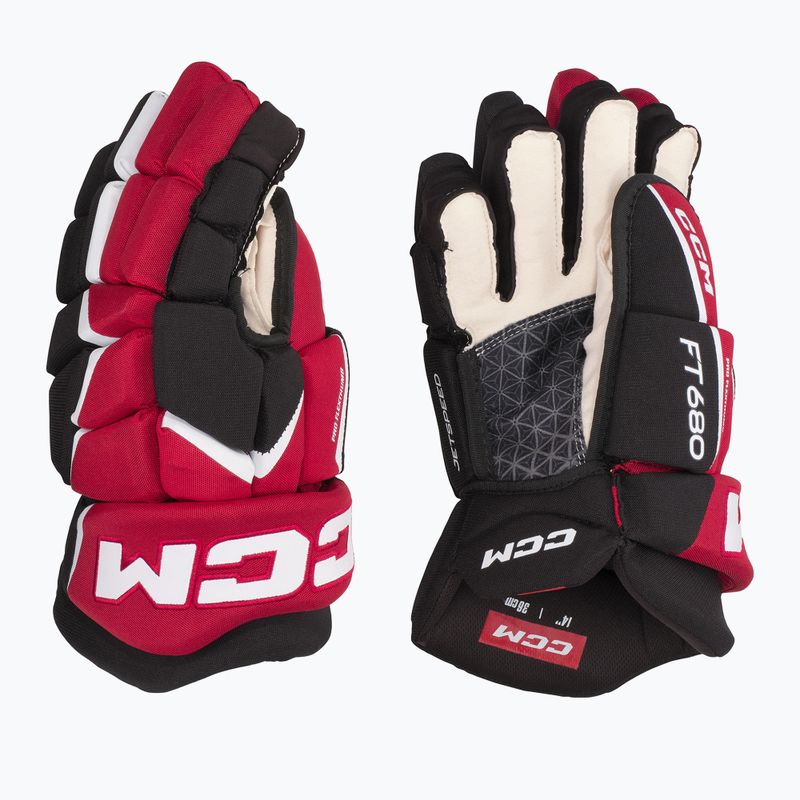 hokikesztyű CCM JetSpeed FT680 SR black/red/white