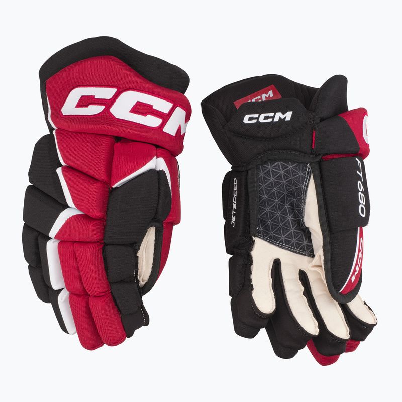 hokikesztyű CCM JetSpeed FT680 SR black/red/white 2