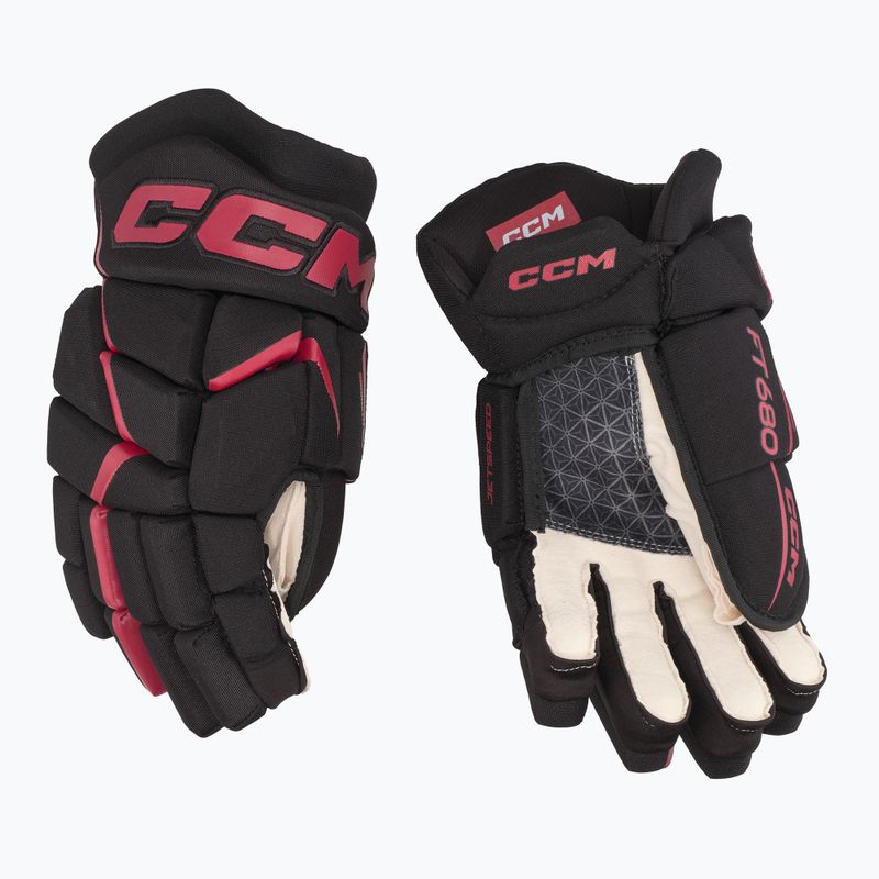 hokikesztyű CCM JetSpeed FT680 SR black/red 2