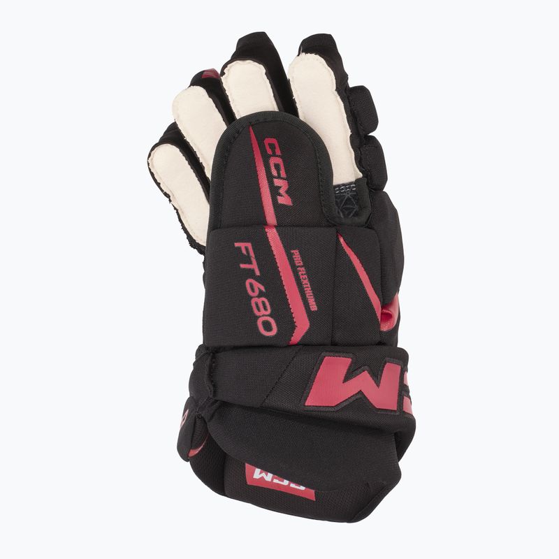 hokikesztyű CCM JetSpeed FT680 SR black/red 3