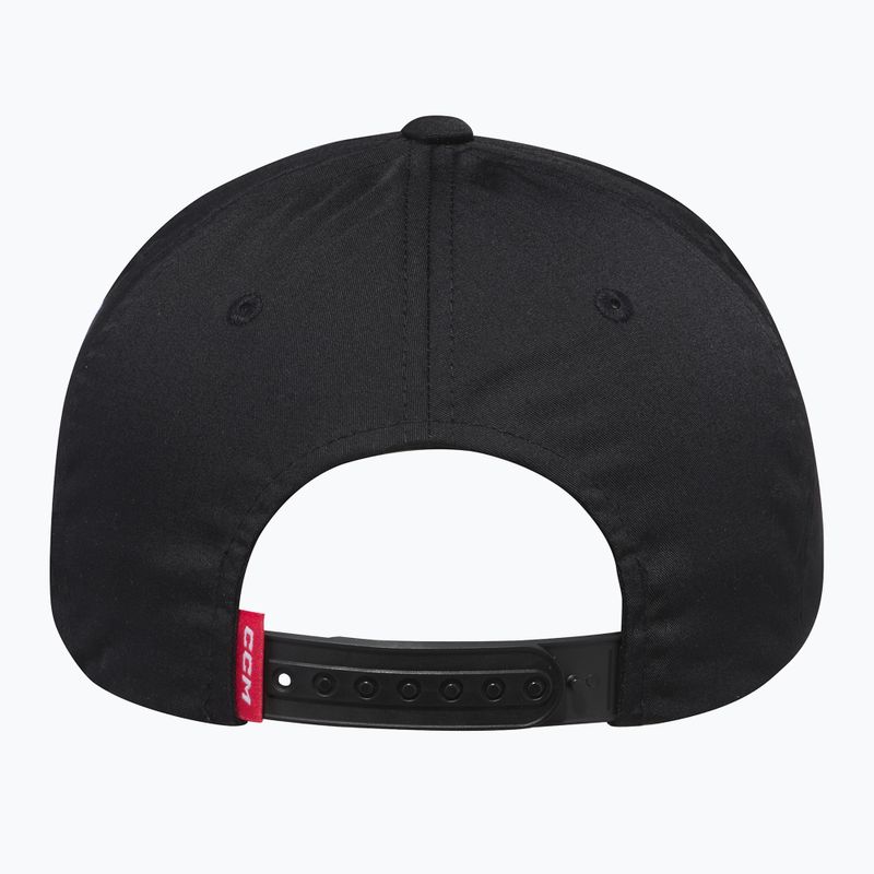 CCM Team Flatbrim Snapback SR black baseball sapka 3