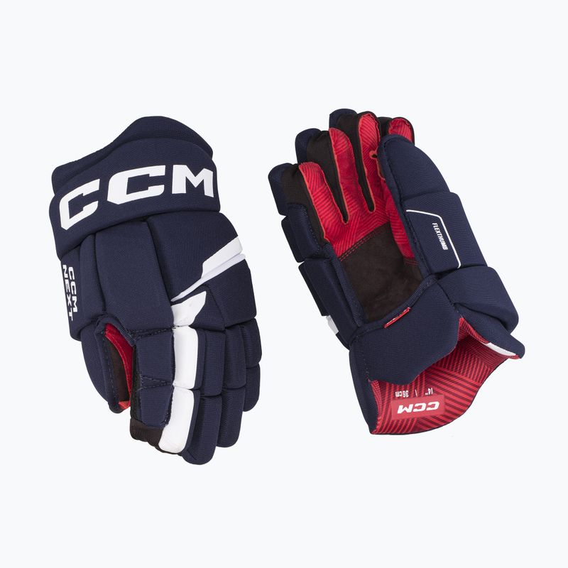 Gyerek jégkorongkesztyű CCM Next JR navy/white 2