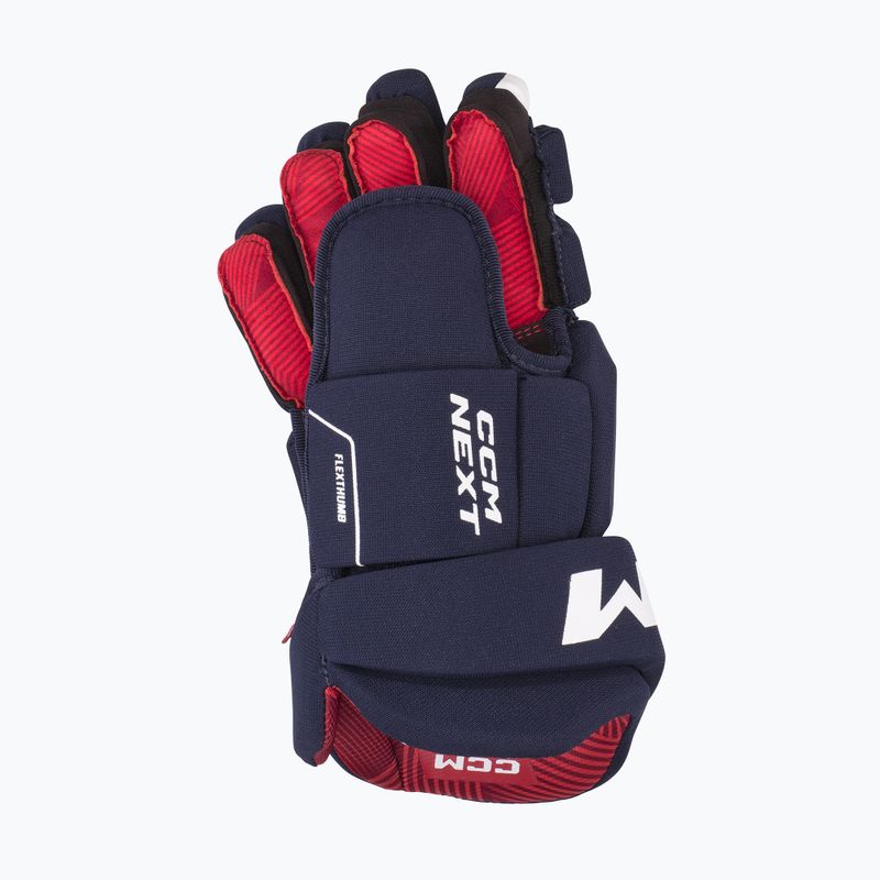 Gyerek jégkorongkesztyű CCM Next JR navy/white 3