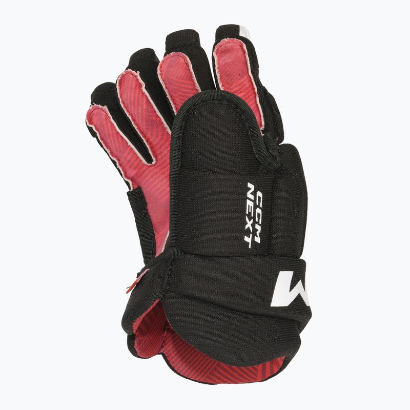 Gyermek hokikesztyű CCM Next YTH black/white 3