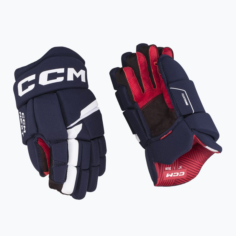 Gyermek hokikesztyű CCM Next YTH navy/white