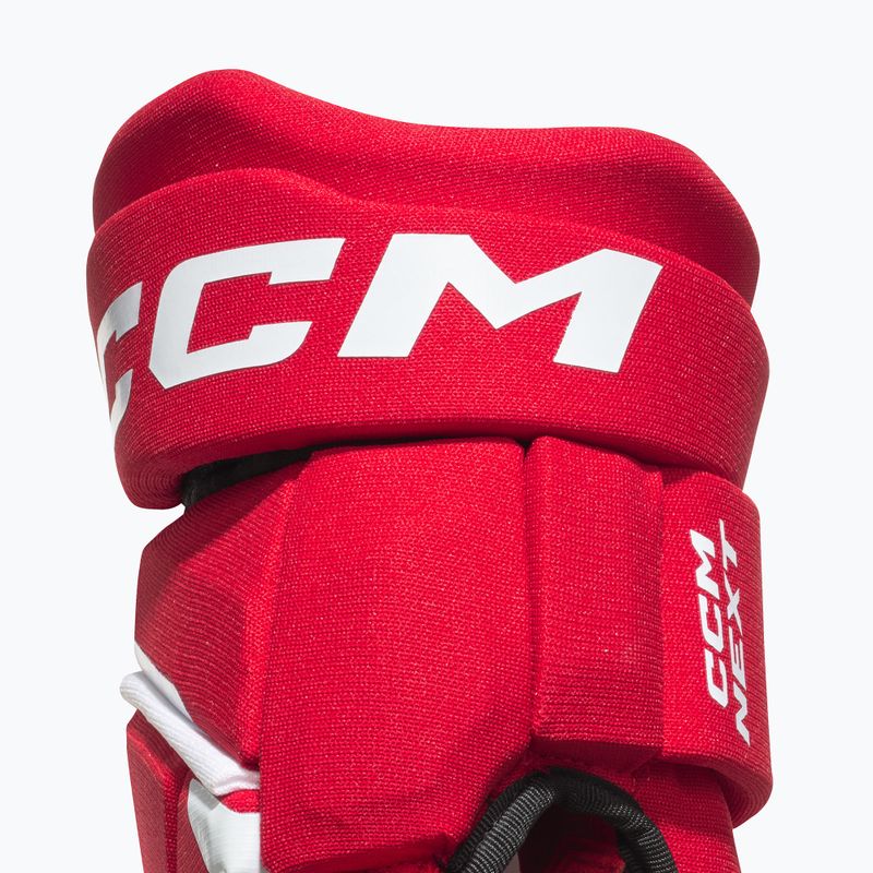 Gyermek jégkorongkesztyű CCM Next JR red/white 4