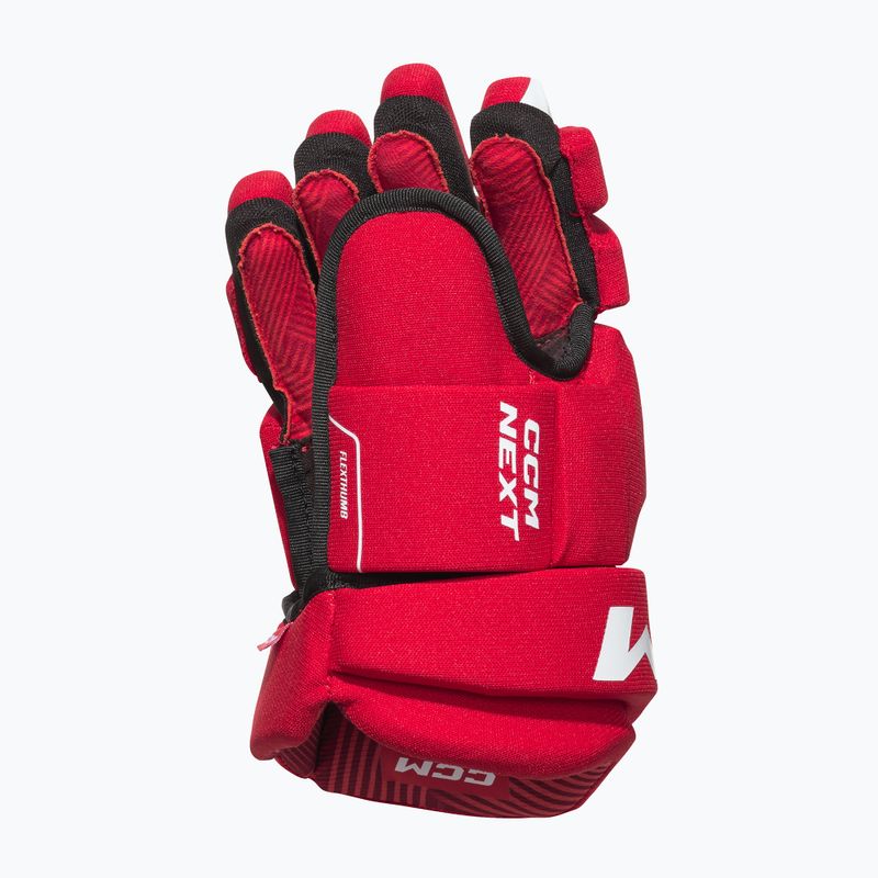Gyerek jégkorongkesztyű CCM Next YTH red/white 2