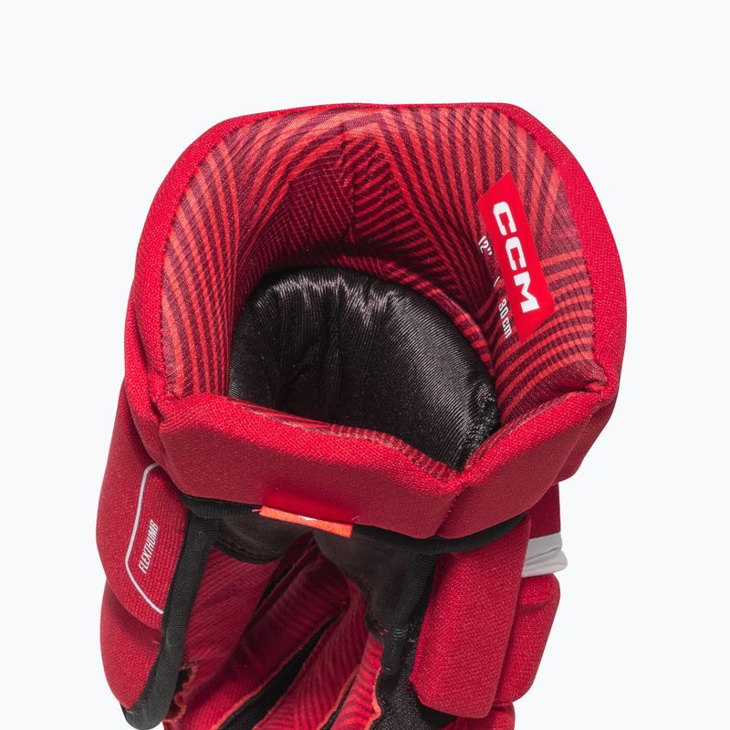 Gyerek jégkorongkesztyű CCM Next YTH red/white 5
