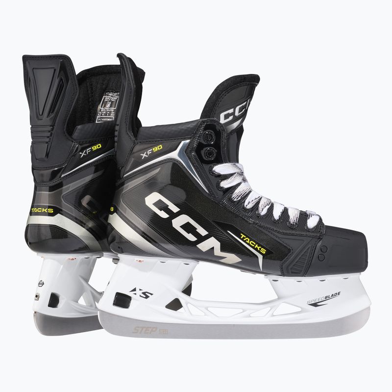 Férfi hokikorcsolya CCM Tacks XF90 SR fekete