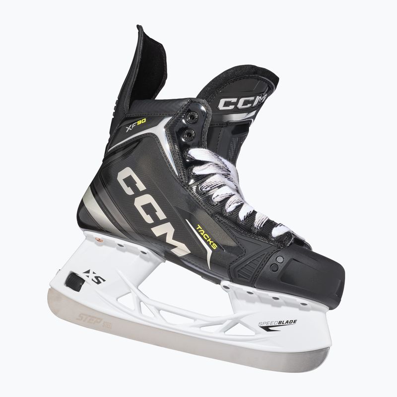 Férfi hokikorcsolya CCM Tacks XF90 SR fekete 6