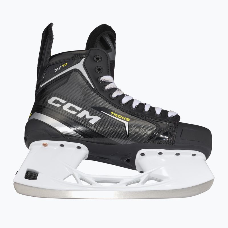 Férfi hokikorcsolya CCM Tacks XF70 SR fekete 5