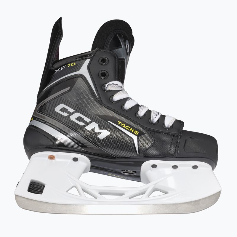 Gyermek jégkorcsolya CCM Tacks XF70 JR fekete 5