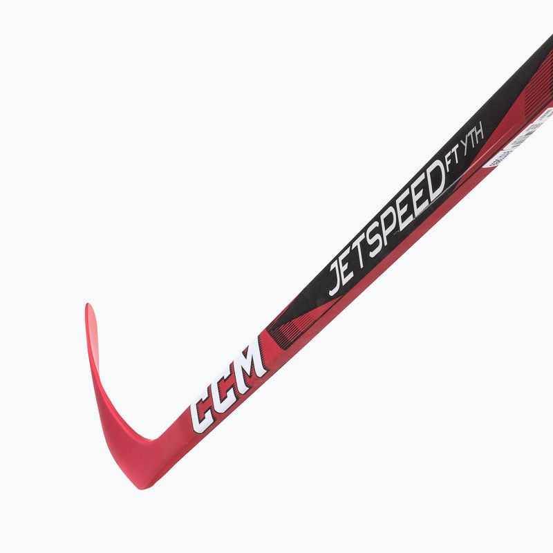 Junior hokiütő CCM JetSpeed FT Youth black/red 3