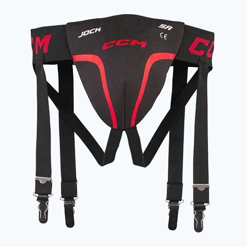 Férfi CCM Jock Combo Suspensor SR fekete/vörös