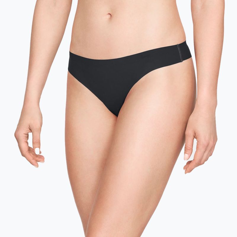 Under Armour női varrás nélküli bugyi Ps Thong 3-Pack fekete 1325615-001 5