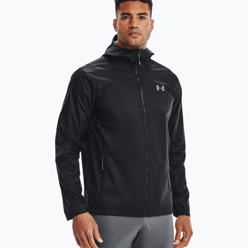 Under Armour Forefront Rain 001 férfi edződzseki fekete 1321439