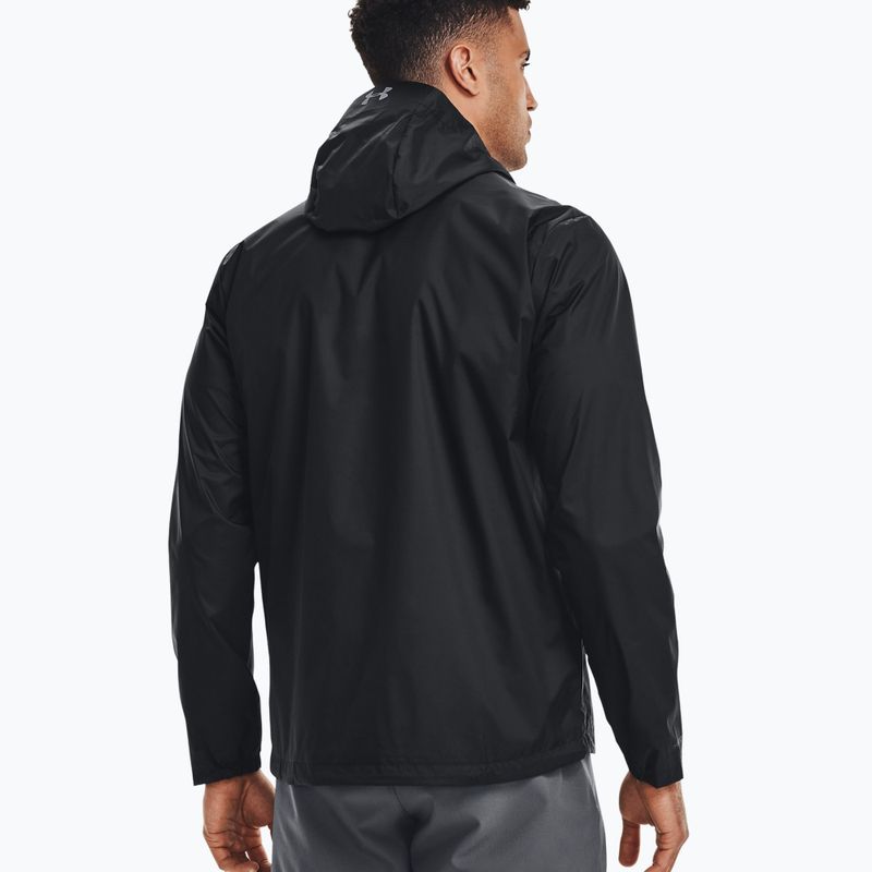 Under Armour Forefront Rain 001 férfi edződzseki fekete 1321439 2