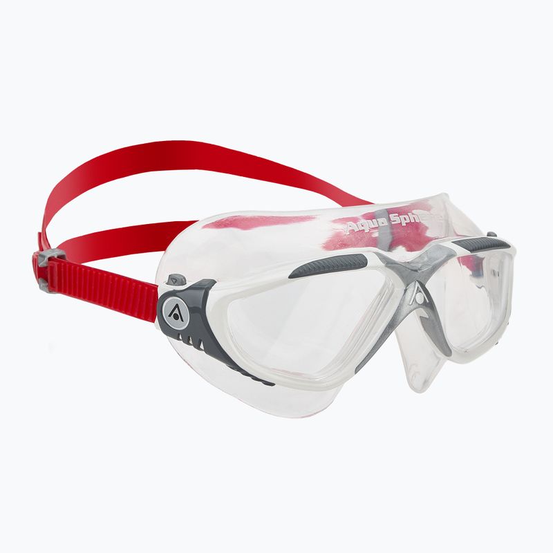 Aquasphere Vista fehér/piros/tiszta úszómaszk
