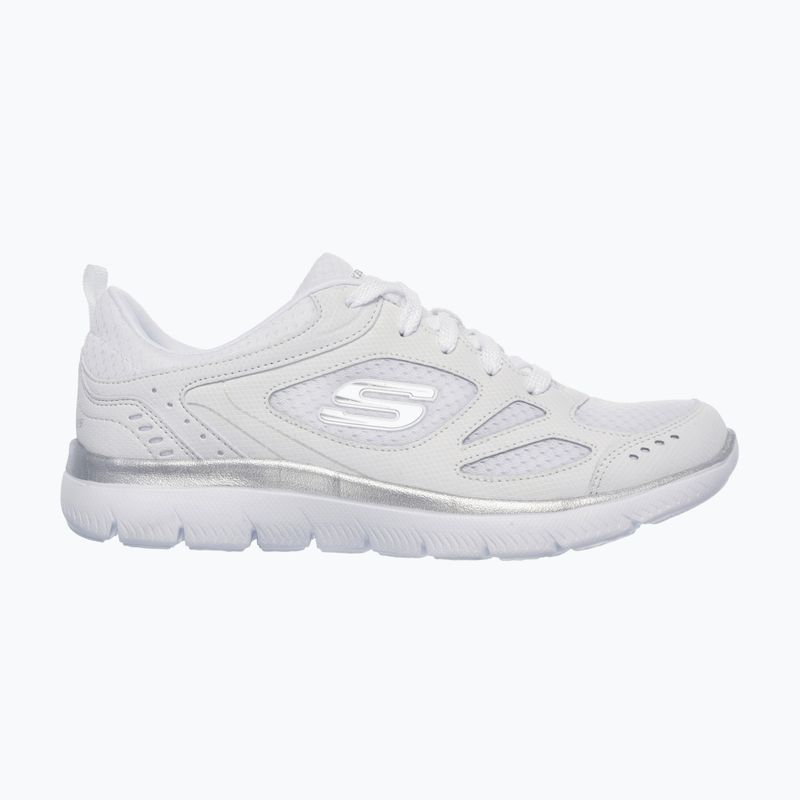 Női edzőcipő SKECHERS Summits Suited fehér/ezüst 7