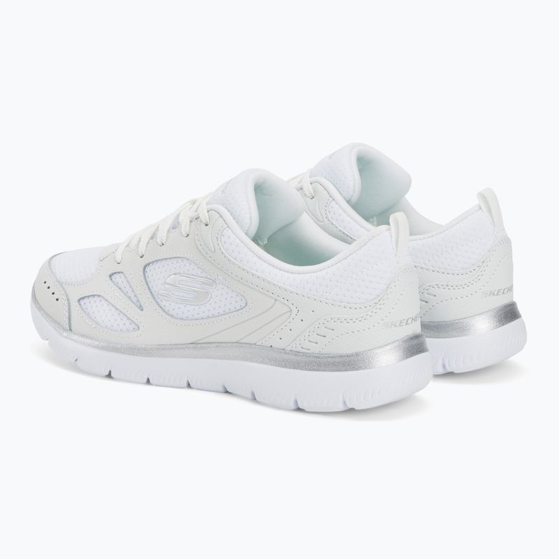 Női edzőcipő SKECHERS Summits Suited fehér/ezüst 3