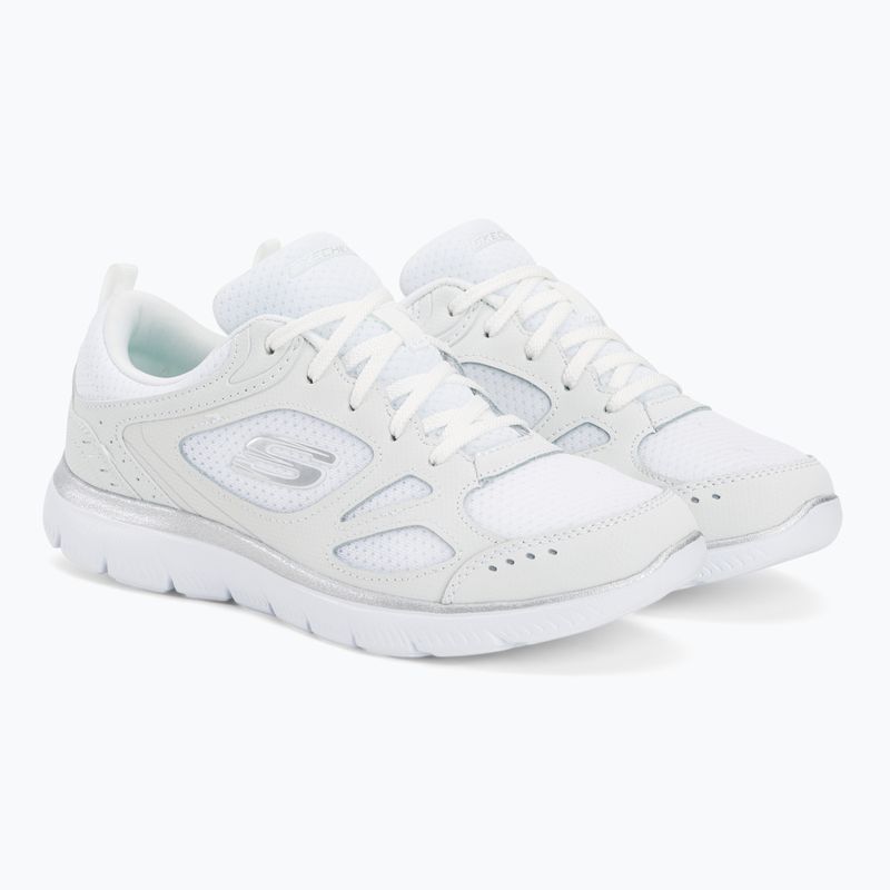Női edzőcipő SKECHERS Summits Suited fehér/ezüst 4